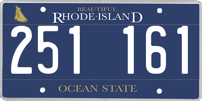 RI license plate 251161