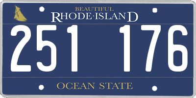 RI license plate 251176