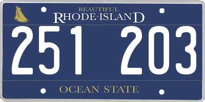 RI license plate 251203
