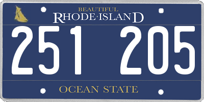 RI license plate 251205