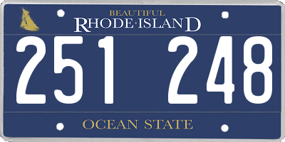 RI license plate 251248