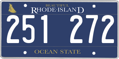 RI license plate 251272