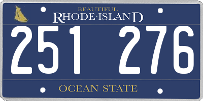 RI license plate 251276