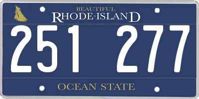 RI license plate 251277