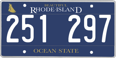 RI license plate 251297