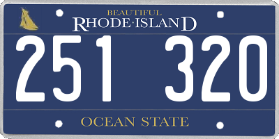 RI license plate 251320