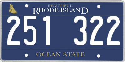 RI license plate 251322