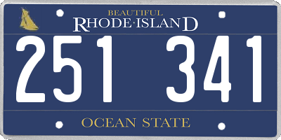 RI license plate 251341