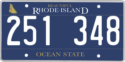 RI license plate 251348