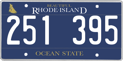 RI license plate 251395