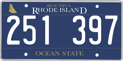 RI license plate 251397