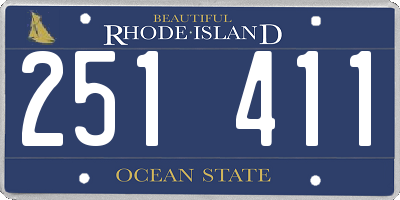 RI license plate 251411