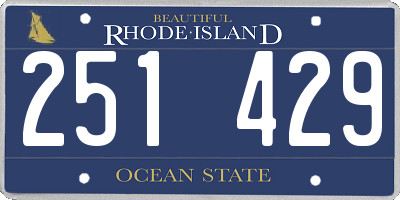RI license plate 251429