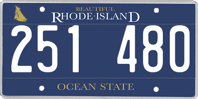 RI license plate 251480