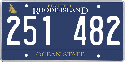 RI license plate 251482