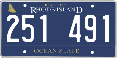 RI license plate 251491