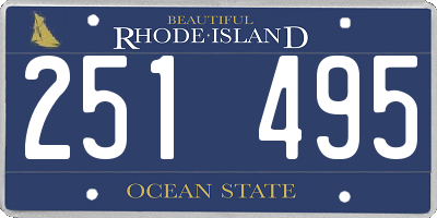 RI license plate 251495