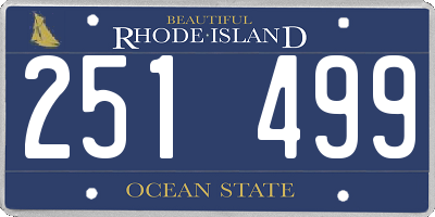 RI license plate 251499