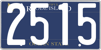 RI license plate 2515