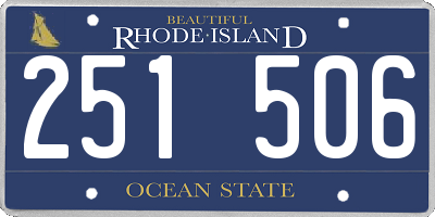 RI license plate 251506