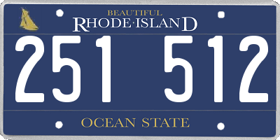 RI license plate 251512