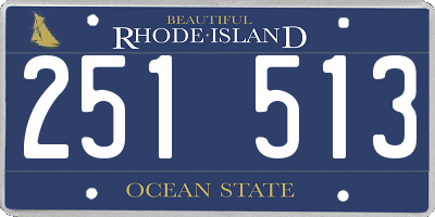 RI license plate 251513