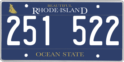 RI license plate 251522