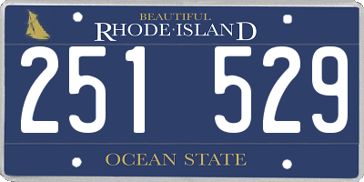 RI license plate 251529