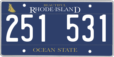 RI license plate 251531