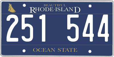 RI license plate 251544