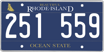 RI license plate 251559