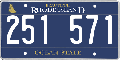 RI license plate 251571