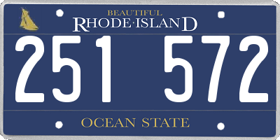 RI license plate 251572