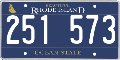RI license plate 251573