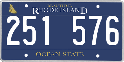 RI license plate 251576