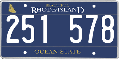 RI license plate 251578