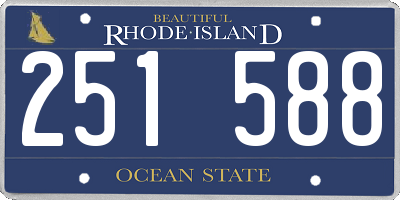 RI license plate 251588