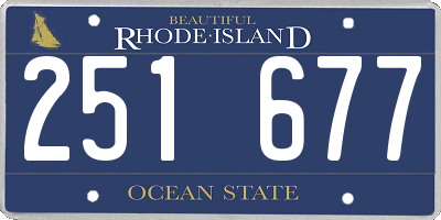 RI license plate 251677