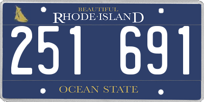 RI license plate 251691
