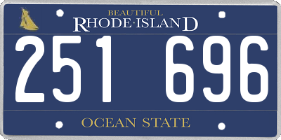 RI license plate 251696