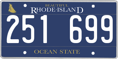 RI license plate 251699