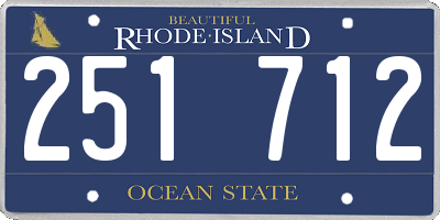RI license plate 251712