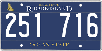 RI license plate 251716