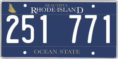 RI license plate 251771