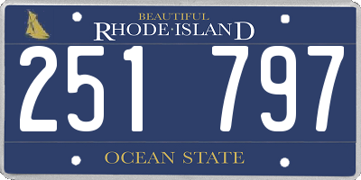 RI license plate 251797