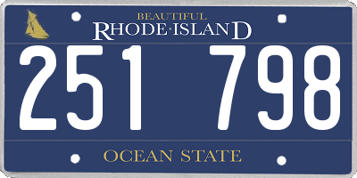 RI license plate 251798
