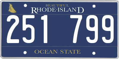 RI license plate 251799