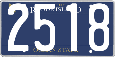 RI license plate 2518