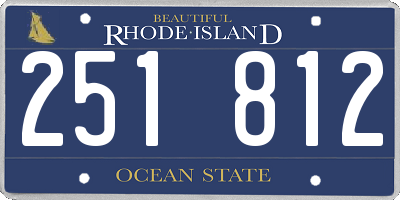 RI license plate 251812