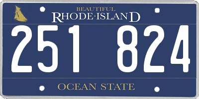 RI license plate 251824